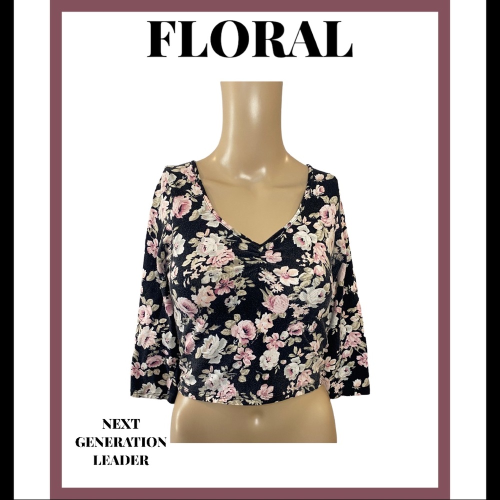 floral crop top